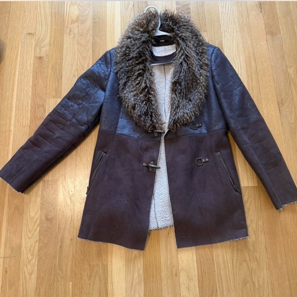 Jessica Simpson Jackets & Blazers - Jessica Simpson Women's Faux Fur Collar Jacket (almost famous style) jacket